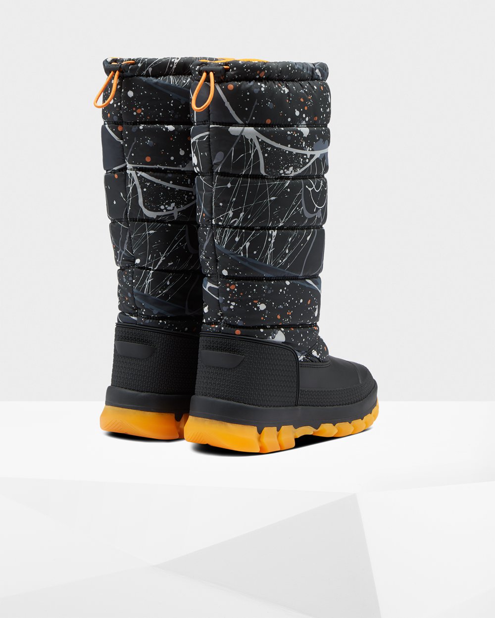 Snow Boots Dam - Hunter Original Printed Insulated Tall - Grå Svarta - 397521-KQO